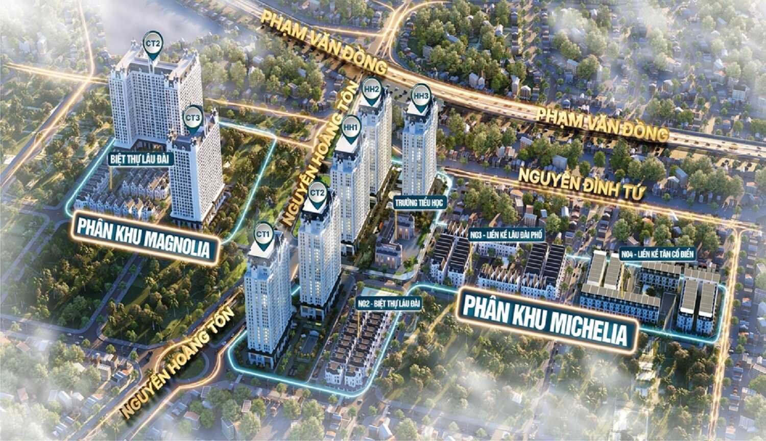 Vị trí Chung cư Jade Square Cổ Nhuế